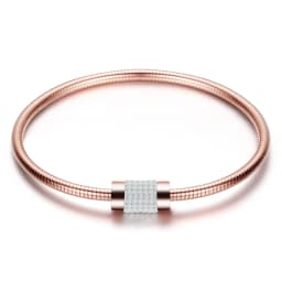 Stainless Steel Magnetic Clasp Bracelet Fashion Jewelry Crystal Rhinestone Charm Leather Wrap Bracelets For Women