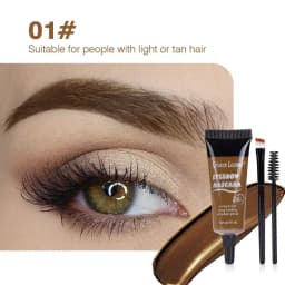 Professional Eyebrow Enhancers Cream Women Natural Liquid Dyeing Eyebrow Set Brow Tattoo Pigments Lasting Waterproof Eyebrow Gel