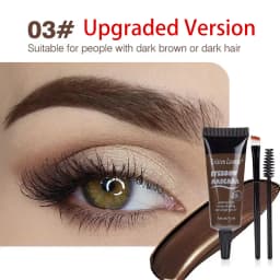 Professional Eyebrow Enhancers Cream Women Natural Liquid Dyeing Eyebrow Set Brow Tattoo Pigments Lasting Waterproof Eyebrow Gel