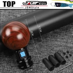 JDM universal Aluminum Alloy Wood Grain Color Gear Shifter Knob Car All Aluminum Gear Lever