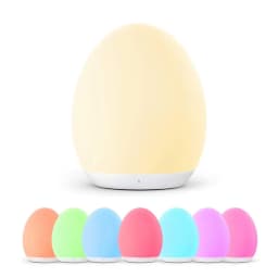 New Egg Shape Night Ambient Light RGB Control Touch Dimmable Lamp USB Rechargeable Portable Table for Bedside Lamps Night Lamp
