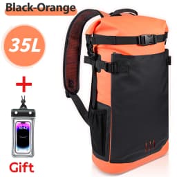 Swimming PVC Pack Dry Bag Backpack for Women Men 35L Waterproof Shoulder Kayak Trekking Drifting Rafting Surfing Boating Bag