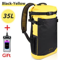 Swimming PVC Pack Dry Bag Backpack for Women Men 35L Waterproof Shoulder Kayak Trekking Drifting Rafting Surfing Boating Bag