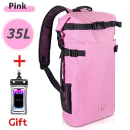 Swimming PVC Pack Dry Bag Backpack for Women Men 35L Waterproof Shoulder Kayak Trekking Drifting Rafting Surfing Boating Bag