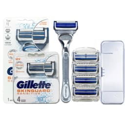 Gillette Skinguard Razors for Men Shaving Razor Safety Shaver for Sensitive Skin1 Razor Handle 1 Razor Blade