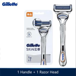 Gillette Skinguard Razors for Men Shaving Razor Safety Shaver for Sensitive Skin1 Razor Handle 1 Razor Blade