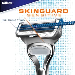 Gillette Skinguard Razors for Men Shaving Razor Safety Shaver for Sensitive Skin1 Razor Handle 1 Razor Blade