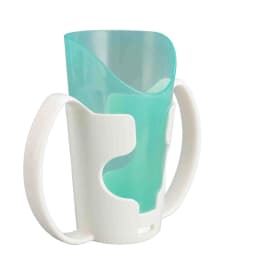 Elderly Care Cup Smoother Rim Patient Care Drinking Cup Mug Transparent Look Versatile Comfortable Use with Holder for Disabled
