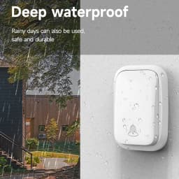 Wireless Doorbell 38-Chime 90db Self-Generating Power Waterproof Remote Modern Design Kinetic Energy Door Bell EU US UK Plug