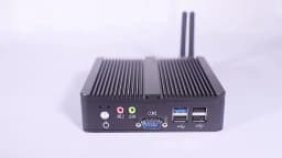 XCY Fanless Mini PC Intel Celeron J1900 Quad Cores Gigabit Ethernet 4x USB HDMI VGA Display Support WiFi Windows Linux/Ubuntu