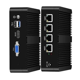 4 Ethernet Mini PC Intel N100 N2830 J1900 J4125 N5105 CPUs X86 Firewall Router Pfsense OPNSENSE Windows Linux Virtual Machine