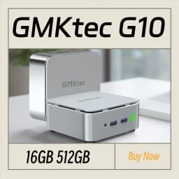 GMKtec G10 AMD Ryzen5 3500U Mini Pc Dual Channel DDR4 2400MT/s NVMe SSD Win 11 Pro WiFi BT 2.5Gbps LAN Desktop Office Computer