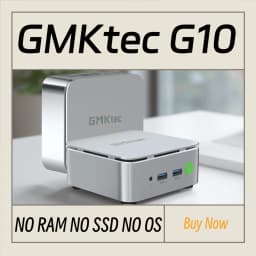 GMKtec G10 AMD Ryzen5 3500U Mini Pc Dual Channel DDR4 2400MT/s NVMe SSD Win 11 Pro WiFi BT 2.5Gbps LAN Desktop Office Computer