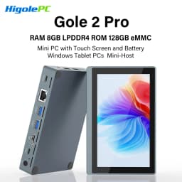 Higole Gole 2 Pro 5.5'' Mini PC Intel N5100/N5095 Windows 11 WiFi5 8/16 128/256G 4K Windows Tablet Desktop PC Mini Computers