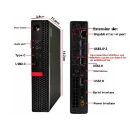 Used For Lenovo M710Q M720Q M73 For Dell Fo HP Mini PC Ultra Slim Computer For Business Office