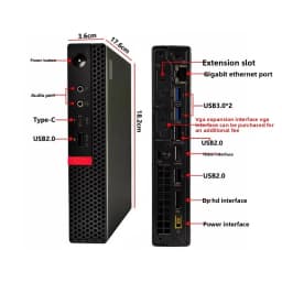 Used For Lenovo M710Q M720Q M73 For Dell Fo HP Mini PC Ultra Slim Computer For Business Office