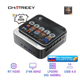 Chatreey AN3P Mini PC H255 780M / 14450HX Gaming Desktop Computer with WiFi 6/Bluetooth 5.2//HDMI/DP/USB 4.0