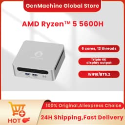 AMD Ren5000 5300U 5475U 5600H 5625U Windows 11 Ryzen DDR4 3200Mhz Wifi6 HDMI Mini PC Diy Gaming Computer GenMachine Mini PC