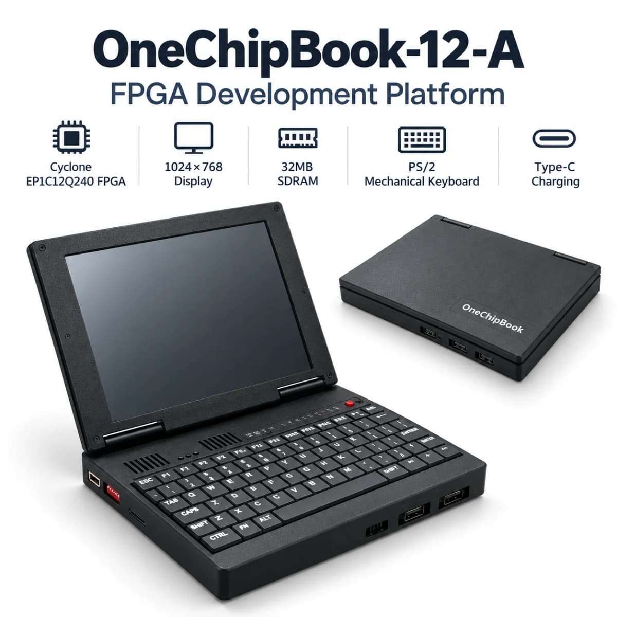 SZBOX OneChipBook -12-A FPGA Development Platform EP1C12Q Core