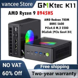 GMKtec K11 Mini PC AMD Ryzen 9 8945HS PC Gaming OCuLink DDR5 5600MHz USB4 Dual 2.5G LAN