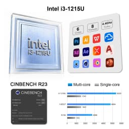 Mini PC Chatreey IT12M 1215U/AMD 6600H/7735HS/5400U WIFI6 Windows 11 Ultra Small Pocket Computer LPDDR5 4K 60Hz RGB Output