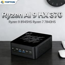 Gaming Mini PC AI 9 HX 370/470 AMD Ryzen 9 6900HX/R7 8845HS, 2x2.5G LAN, 2xPCIe4.0, 2xDDR5, Win11 Pro, NUC Mini Computer WiFi6