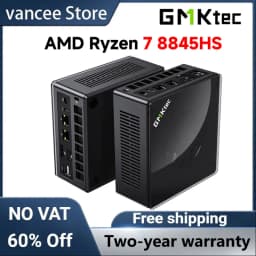 GMKtec K8 Plus Ryzen 7 8845HS Mini PC Windows11 Pro DDR5 128GB 5600MT/s PCIe4.0 4TB NVMe SSD WiFi6 BT5.2 Desktop Gaming Computer