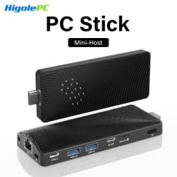 Fanless Mini PC Stick Win 11 Pro, Celeron J4105 8GB RAM 128GB eMMC Desktop Computer Stick,Support 4K HDMI, RJ45 Gigabit Ethernet