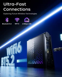 KAMRUI Mini Gaming PC R7 H255 16GB LPDDR5 512GB M.2 PCIe4.0 SSD Wifi6E BT5.2 2.5G LAN Radeon 780M 8K Win11pro Desktop Computer