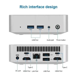 SZBOX W6 N3700 N3710 N3160 Mini PC Intel Pentium 4C4T DDR3 M.2 SATA WiFi5 BT4.2 Dual HDMI Gigabit Office Desktop Computer