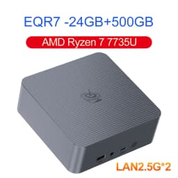 Beelink EQR7 AMD R7 7735U EQR6 R5 6600U EQR5 R5 5500U Mini PC DDR4 16G RAM 500G SSD Windows 11 WiFi6 4K 1000M Desktop Computer