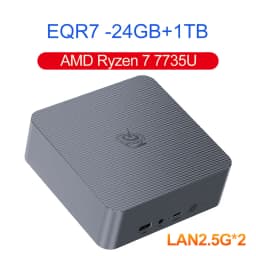 Beelink EQR7 AMD R7 7735U EQR6 R5 6600U EQR5 R5 5500U Mini PC DDR4 16G RAM 500G SSD Windows 11 WiFi6 4K 1000M Desktop Computer