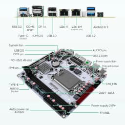 Q670 Plus Intel VPro 8-Bay NAS Motherboard 12/13/14th Gen LGA1700 CPU 3*NVMe 2*SFF-8643 1*PCIE5.0x16 2*DDR5 2*2.5G LAN Mainboard