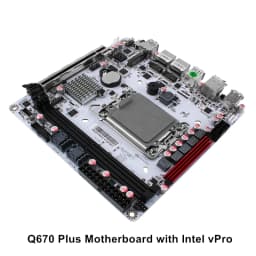Q670 Plus Intel VPro 8-Bay NAS Motherboard 12/13/14th Gen LGA1700 CPU 3*NVMe 2*SFF-8643 1*PCIE5.0x16 2*DDR5 2*2.5G LAN Mainboard