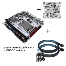 Q670 Plus Intel VPro 8-Bay NAS Motherboard 12/13/14th Gen LGA1700 CPU 3*NVMe 2*SFF-8643 1*PCIE5.0x16 2*DDR5 2*2.5G LAN Mainboard