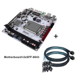 Q670 Plus Intel VPro 8-Bay NAS Motherboard 12/13/14th Gen LGA1700 CPU 3*NVMe 2*SFF-8643 1*PCIE5.0x16 2*DDR5 2*2.5G LAN Mainboard