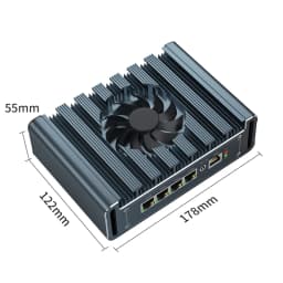 Topton Metal Firewall Router Intel I7 13620H I3 1215U U300 4x2.5G LAN I226-V DDR4 NVMe Proxmox PfSense OPNsense Mini PC Server