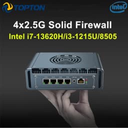 Topton Metal Firewall Router Intel I7 13620H I3 1215U U300 4x2.5G LAN I226-V DDR4 NVMe Proxmox PfSense OPNsense Mini PC Server
