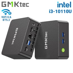 GMKtec G3 Pro Mini PC Intel I3-10110U Windows 11 Pro Mini PC 8GB DDR4 256GB PCIe M.2 SSD WiFi 6 BT5.2 Desktop Computer