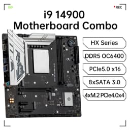 Gaming Motherboard Intel Core I9 14900HX I7 14700HX I5 DDR5 USB4 4xNVMe 8xSATA 2.5G LAN MATX NAS Mainboard OpenClaw