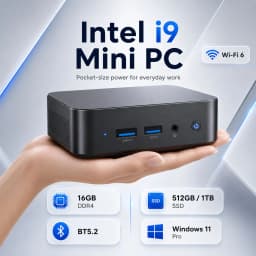 MINI Gaming PC Windows 11 Intel Core I9 10980hk 16GB 32GB RAM 1TB SSD WIFI 6 BT5.2 4K HD Mini Gaming Office Study PC