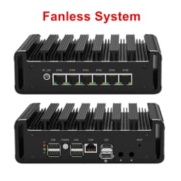 Intel I3 N300 3 100U 6x2.5G I226-V Metal Mini PC Firewall Appliance DDR5 Industrial NAS PC Home Server PfSense OPNsense Proxmox