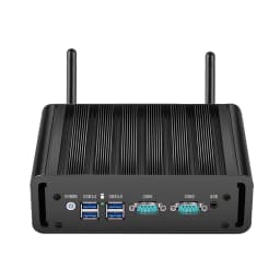 Fanless Industrial Mini PC Intel N100 J6412 2x Ethernet 2x COM RS232/485 6x USB 4G LTE SIM Card WiFi Windows Linux