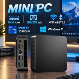 2026 NEW Windows 11 MINI PC Intel Core I9 10980HK/intel N150 MINI PC 16GB DDR4 2048GB SSD WIFI 6 BT5.2 Gaming MINI PC