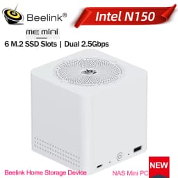 Beelink ME Mini/ Pro NAS Home Storage Intel Twin Lake N150 N95 LPDDR5 4800MHz Windows 11 SSD WiFi6 2.5Lan Mini PC Desk Computer