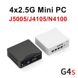 Topton 4x2.5G LAN Firewall Mini PC Intel J5005 J4105 N4100 N3160 NAS Computer MSATA+2.5 inch SATA PfSense Proxmox Home Server