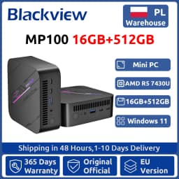 Blackview MP100 NEW Mini PC AMD 7430U Windows 11 6-Core 12-thread 16GB + 512GB SSD WiFi 6 Mini Computer PC BT5.2
