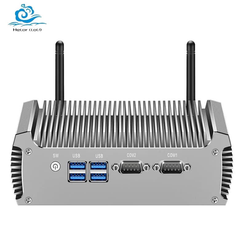 Intel Core I7-5500U Mini PC with 4xUSB3.0 1xHDMI 1xVGA 2xDB9 RS232 Support WiFi Linux Computer for Industrial Windows10 Ready
