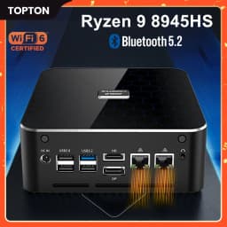 MOREFINE M600 Mini PC Gamer Ryzen 9 8945HS 7940HS USB4 2x2.5G LAN 2xDDR5 2xNVMe 2.5''SATA Windows 11 Desktop Computer Gaming PC