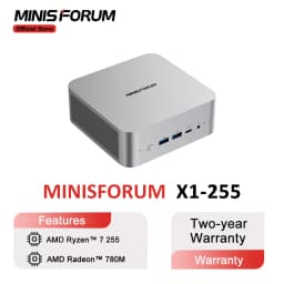 MINISFORUM AI X1 Mini PC AMD Ryzen 7 255 DDR5 32GB 1TB SSD WiFi 7 OCuLink DP 2.0 Office Desktop Computer Windows 11 Pro Mini PC